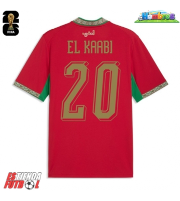 Marruecos Ayoub El Kaabi #20 Primera Equipación Mundial 2026 Manga Corta